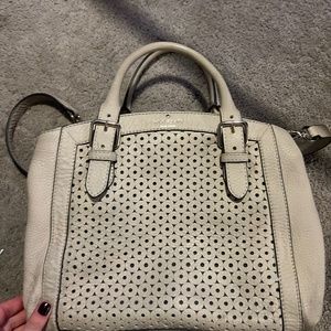 Kate Spade New York Cream detailed Leather Handbag